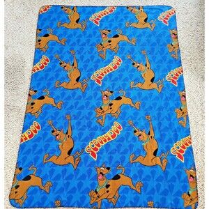 Scooby Doo Fleece Blanket Y2K Cartoon Network Car Plane Travel Security Lovey